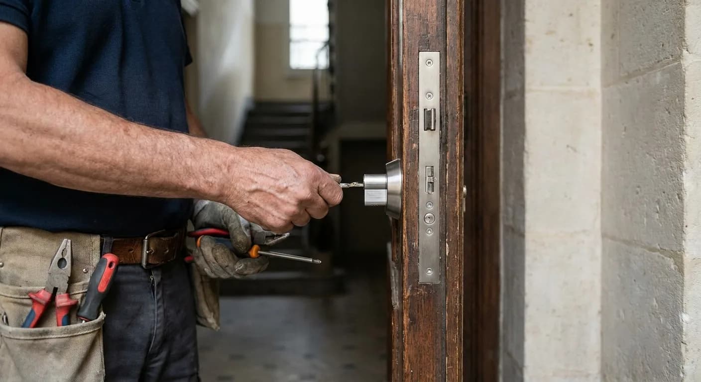 Serrurier en intervention — Île-de-France